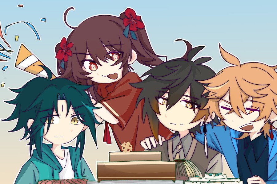 “生日快乐钟离先生！”(2)